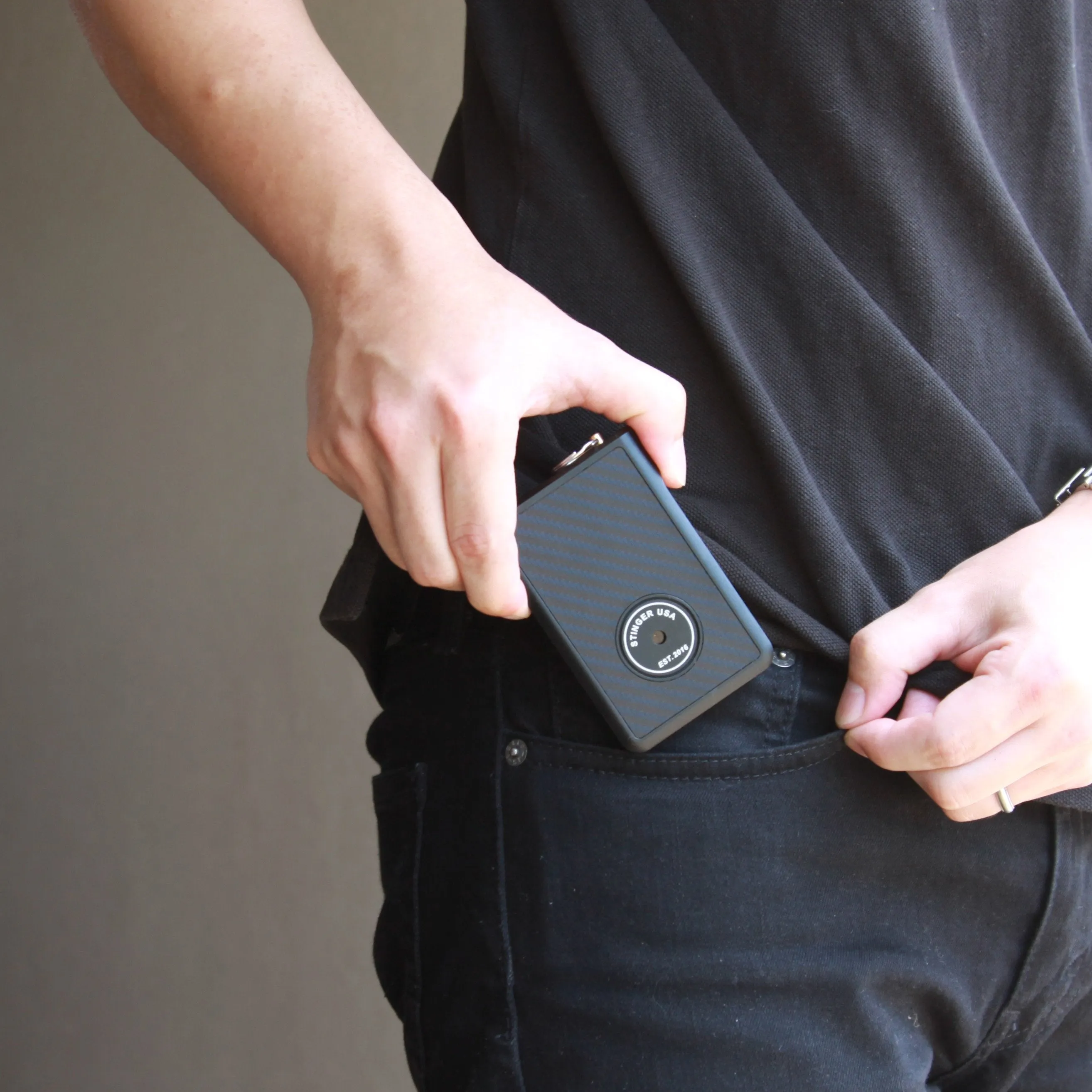 Safety Wallet With Personal Alarm Multi Functional Tool (Green Marble)