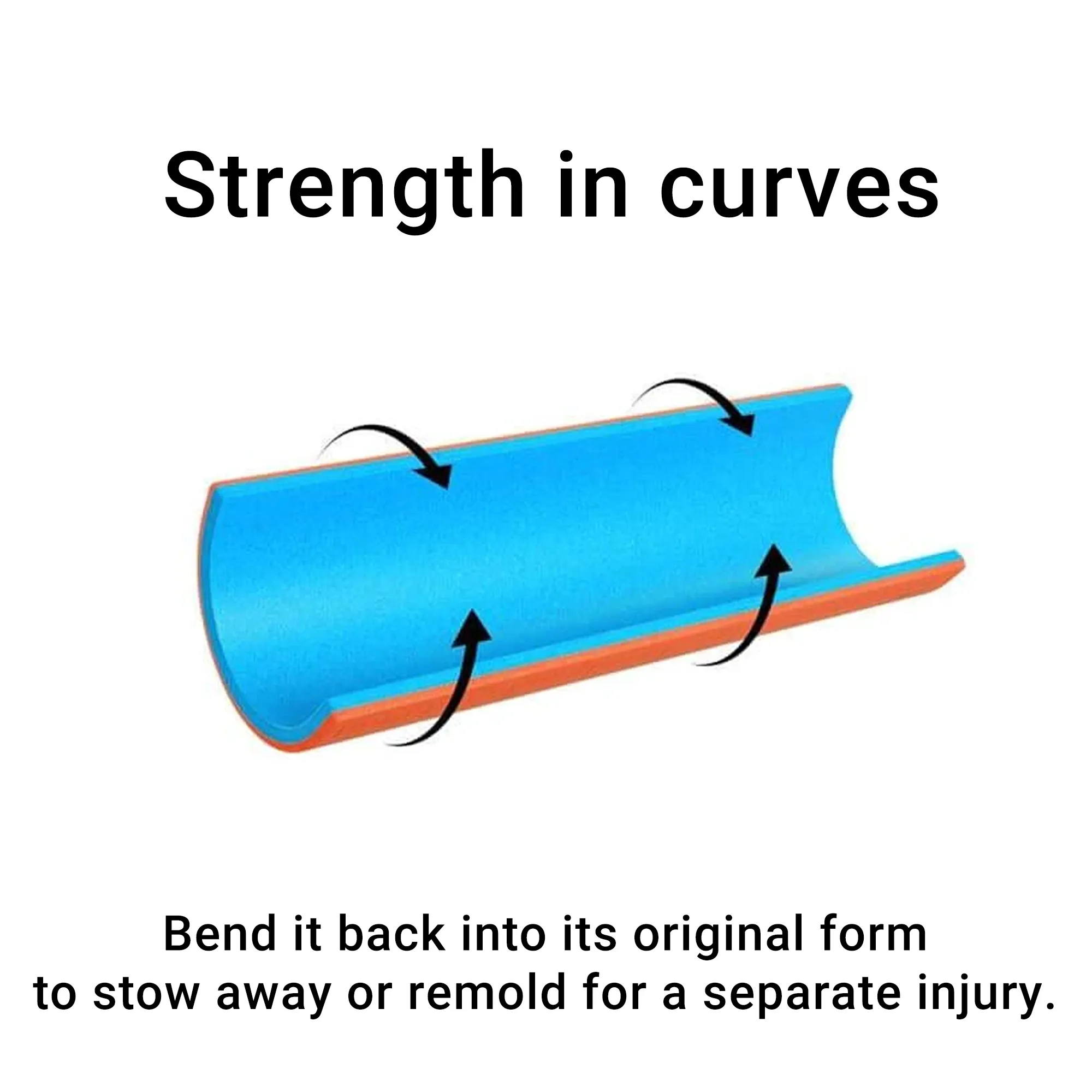SAM® Splint 36" 91.4cm x 10.8cm Large  - Orange & Blue