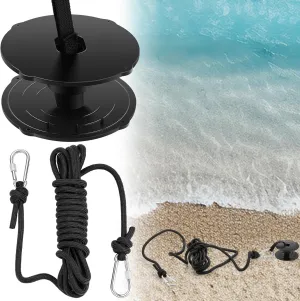 SATINIOR Extra Large Floating Mat Tether Kit Accessories Floating Mat Straps Tether and Grommet Kit Includes Galvanized Grommet and 16.4' Cord for All Foam Water Pads