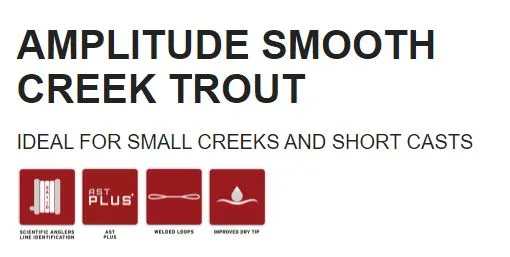 Scientific Anglers Amplitude Smooth Creek Trout Fly Line