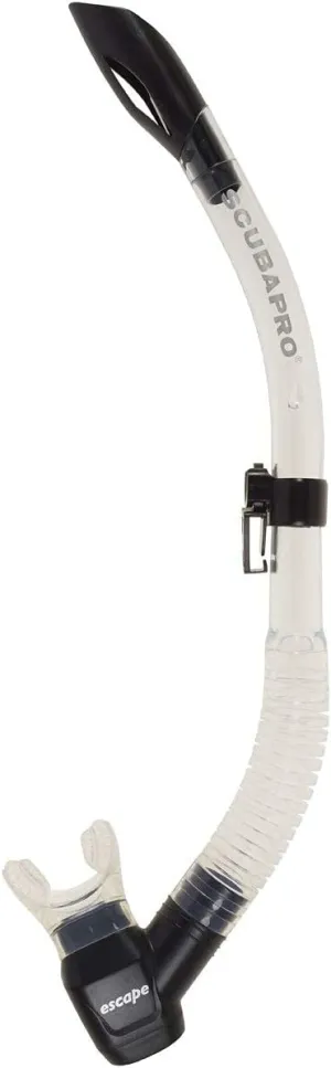 SCUBAPRO Escape Semi-Dry Snorkel, with Purge Valve and Splashguard Barrel-Top Design