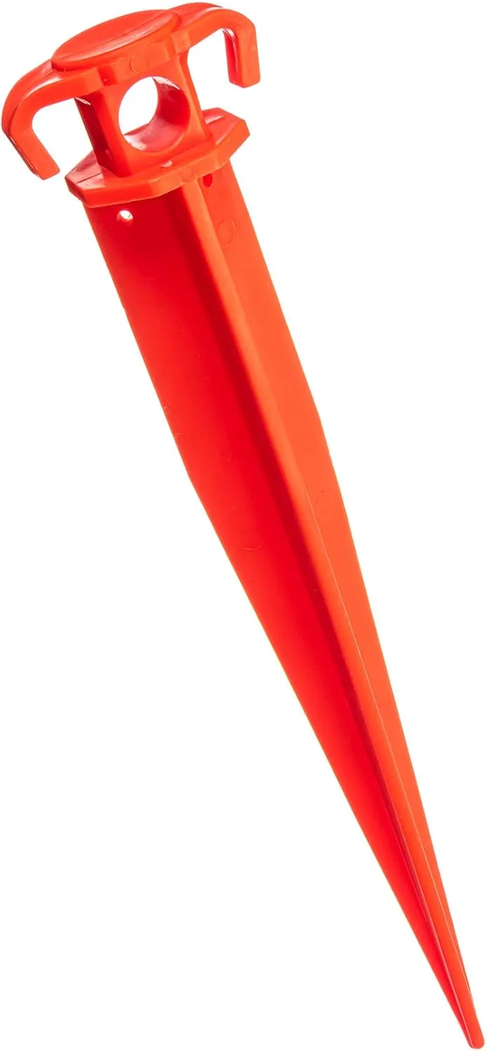 SE Survivor Series 16" Orange Ground Stakes (6-Pack) - 9-416TP-6