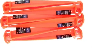 SE Survivor Series 16" Orange Ground Stakes (6-Pack) - 9-416TP-6