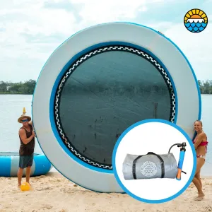 SEA LOUNGE – 4M Giant Round Inflatable Ocean Float - Floating Island - Water Hammock
