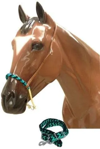 Showman Braided Nylon Rope Noseband Tie Down w/Strap