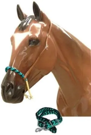 Showman Braided Nylon Rope Noseband Tie Down w/Strap