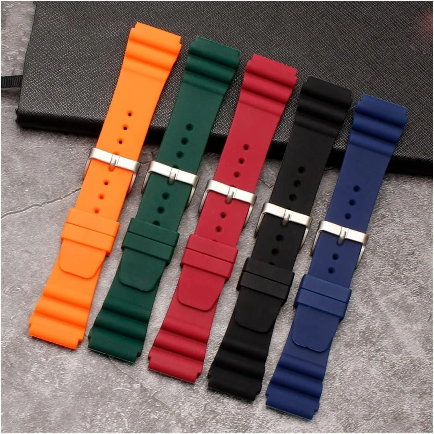 Silicone Sport Diving Waterproof Watchband for Seiko Submarine Men Replacement Bracelet Watch Accessories Strap