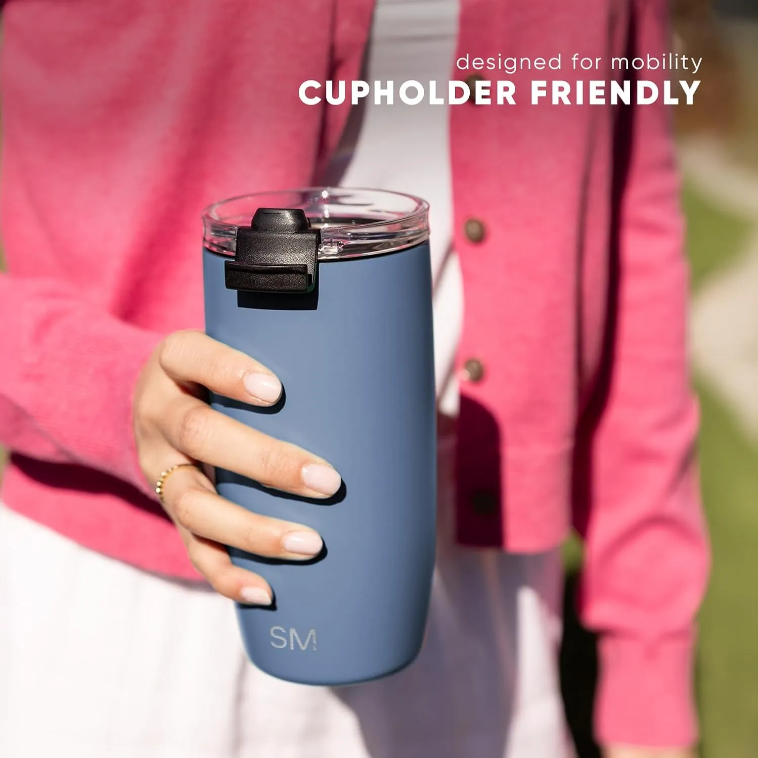 Simple Modern Travel Coffee Mug Tumbler with Flip Lid | Reusable Insulated Stainless Steel Cold Brew Iced Coffee Cup Thermos | Gifts for Women Men Him Her | Voyager Collection | 12oz | Sea Glass Sage
