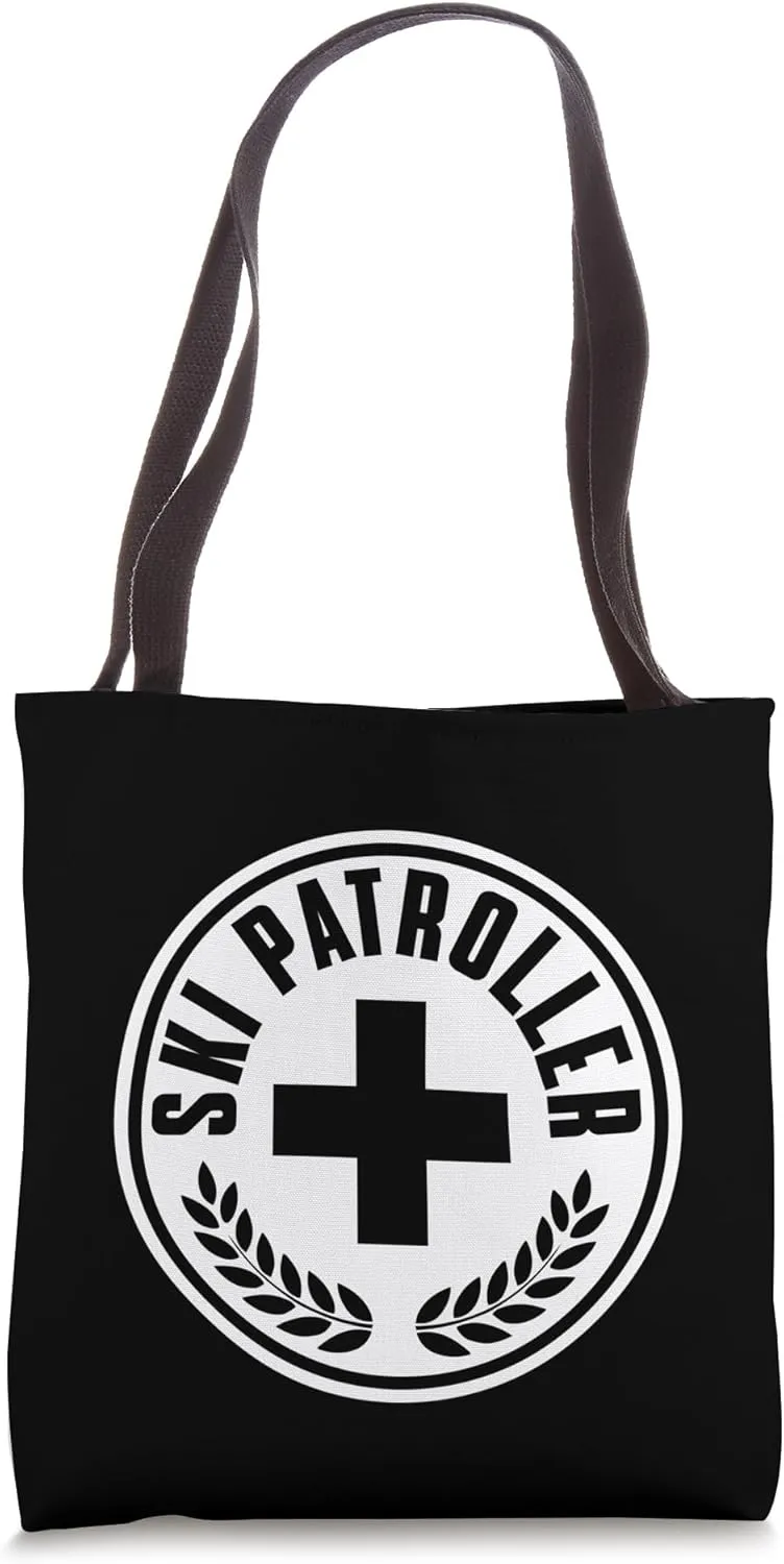Ski Patroller Outfit Slope Emergency Skier Safety Skiing Tote Bag