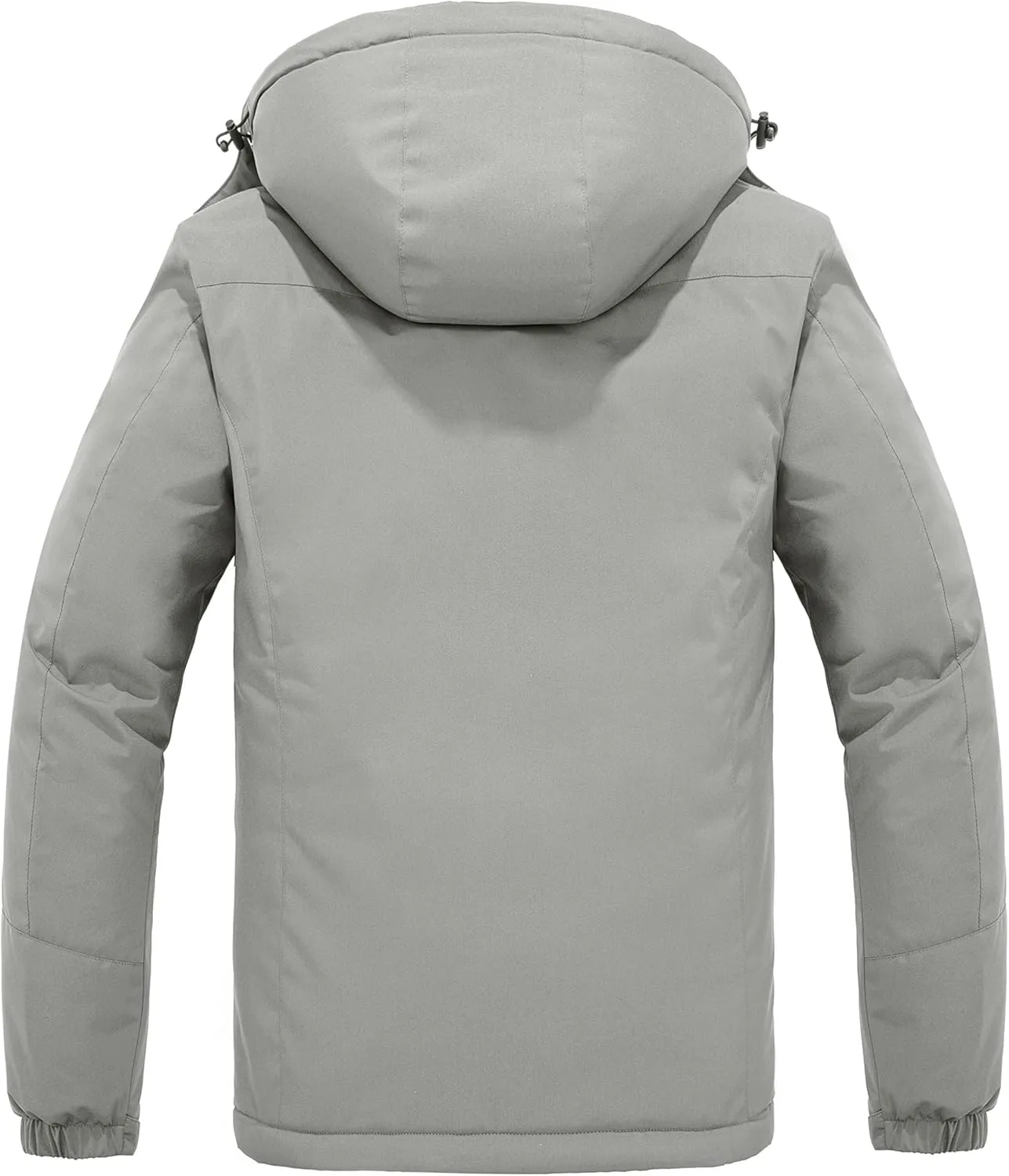 Skieer Men's Mountain Waterproof Ski Jacket Winter Rain Jacket Warm Fleece Snow Coat