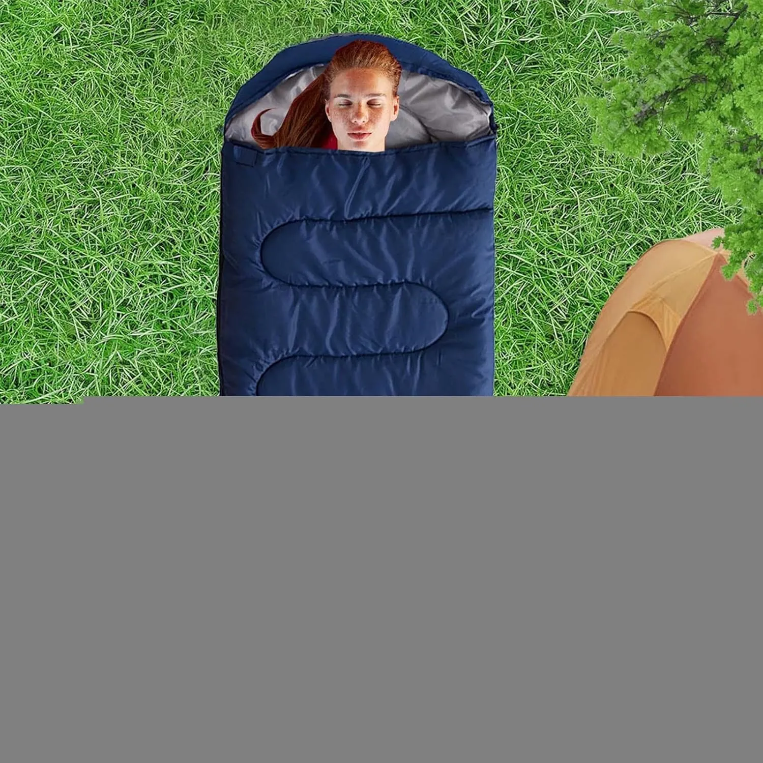 Sleeping Bag - Simple to Set Up, Material | Survival Sleeping Bag Waterproof for Hiking Camping Outdoor Adventure, Portable to Take, Easily Rolled and Stored, Featuring high visibile