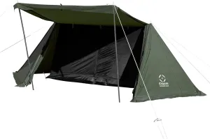 S'more Camping Tent for 2 Person,Waterproof Canvas Tent for Camping, 4 Season Tent, Perfect for Truck Car Camping, Bushcraft, Travel,Green