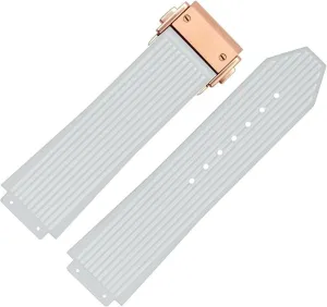 Soft Silicone Strap With Butterfly Buckle For Hublot BIG BANG Watch band replacement Accessories 26 * 19mm