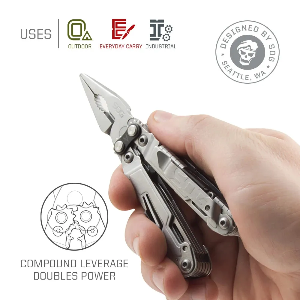 SOG PowerPint 18-in-1 Multi-Tool Folding Pliers PP1001-CP