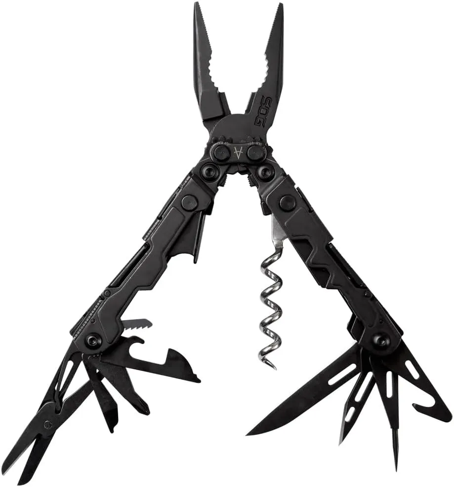 SOG PowerPint Mini Multi Tool - Utility Tool with 18 Lightweight Specialty Tools and SOG Centi II Folding Pocket Keychain Combo Set - Great Everyday Carry for Men or Women