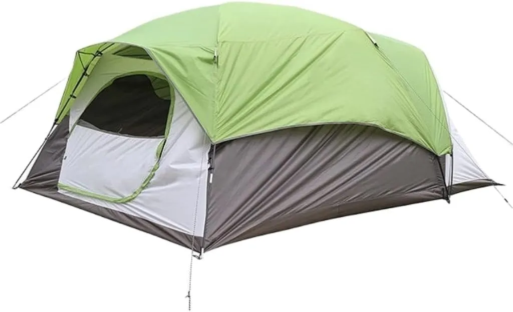 Spacious and Lightweight 4-6 People Double-Layer Tent, Rainproof and Sunshade Outdoor Camping Tent, Easy to Build Family Park Tent Outdoor Tent