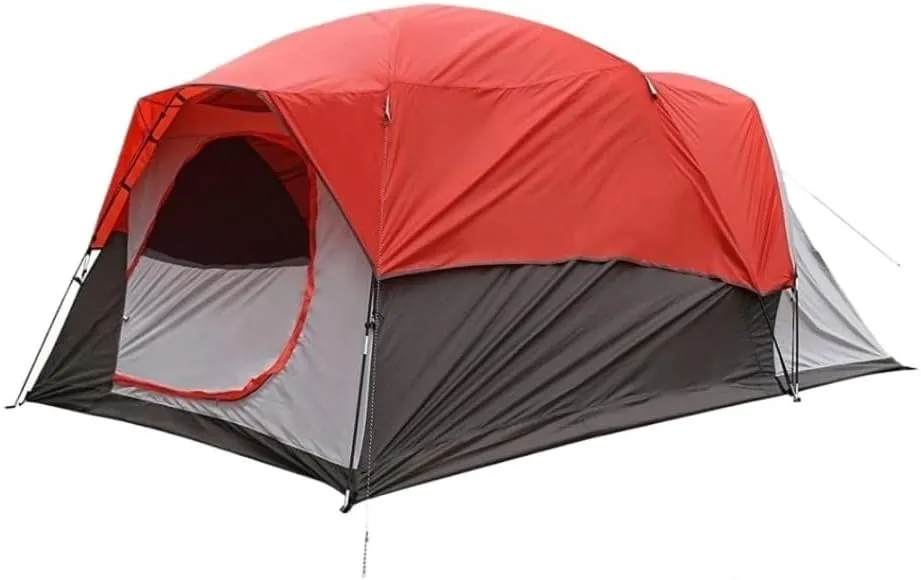 Spacious and Lightweight 4-6 People Double-Layer Tent, Rainproof and Sunshade Outdoor Camping Tent, Easy to Build Family Park Tent Outdoor Tent