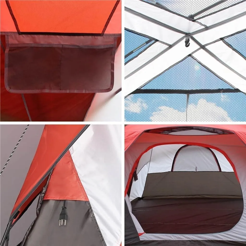 Spacious and Lightweight 4-6 People Double-Layer Tent, Rainproof and Sunshade Outdoor Camping Tent, Easy to Build Family Park Tent Outdoor Tent