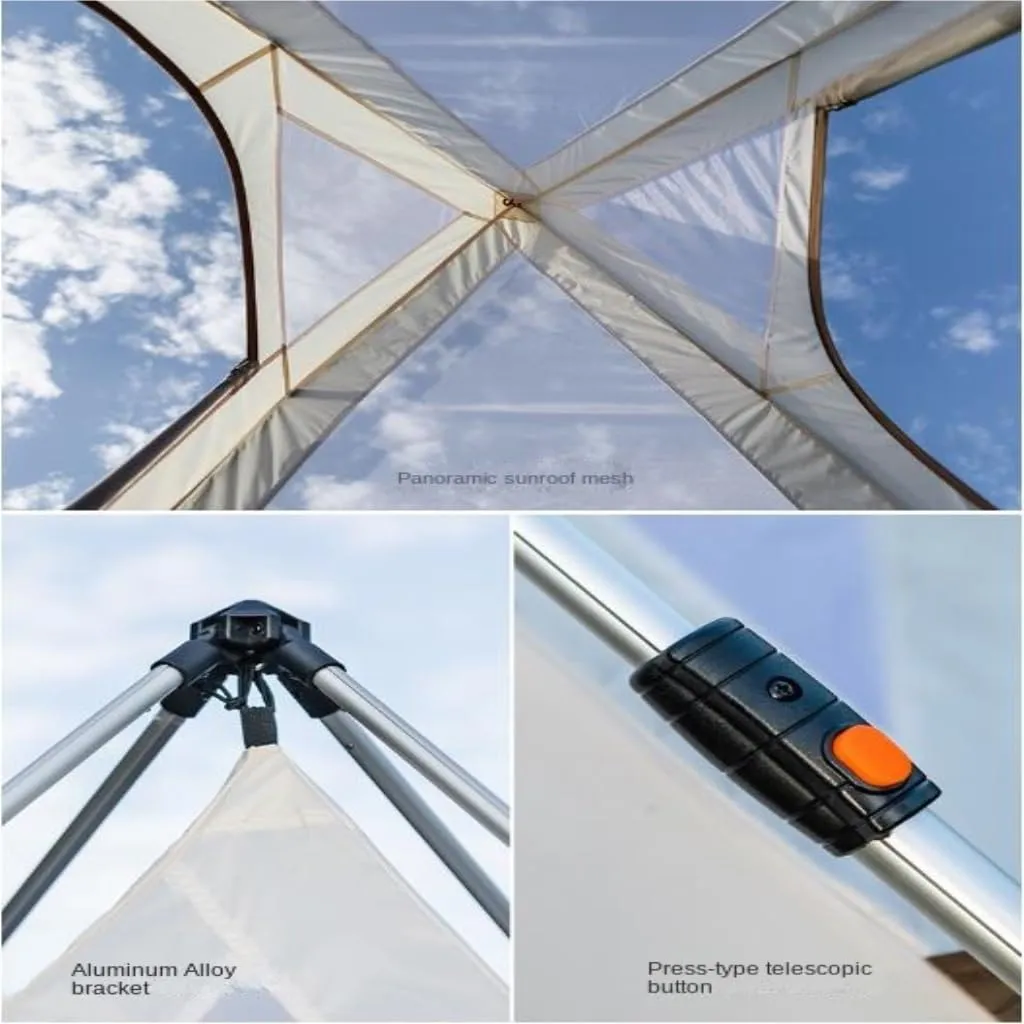 Spacious and Lightweight Fully Automatic Double-Layer Tent Outdoor Portable Camping Thickened Rainproof Camping Equipment Tent Outdoor Tent