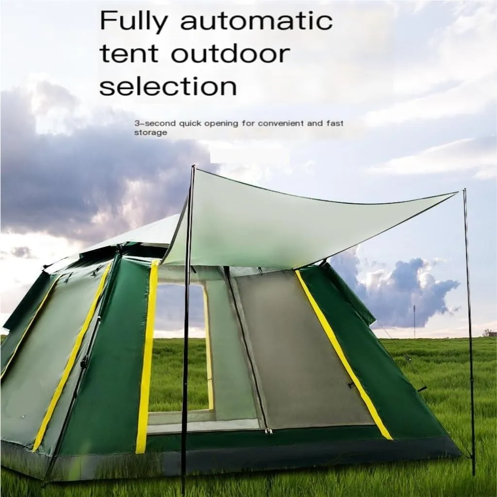Spacious and Lightweight Outdoor Camping Portable Tent Picnic Park Fully Automatic Double-Layer Tent Windproof and Rainproof Tent Outdoor Tent