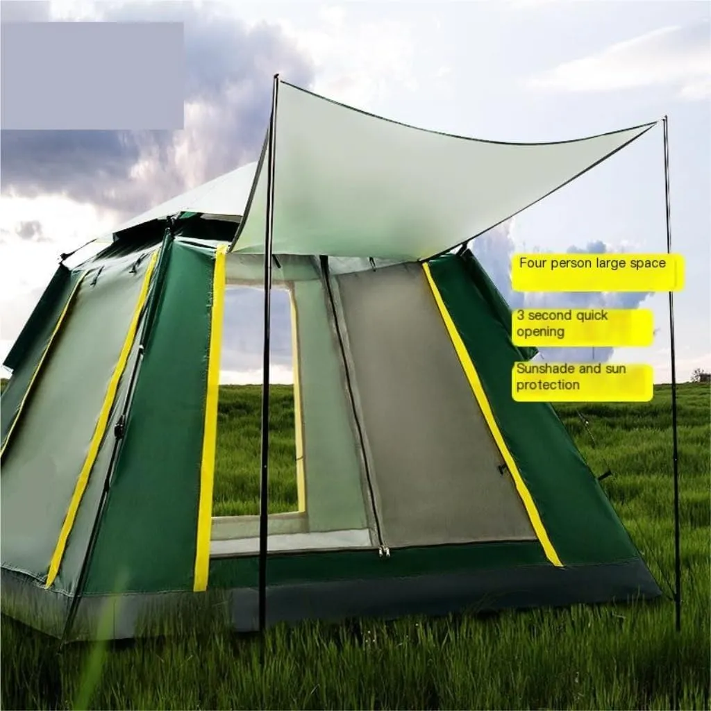 Spacious and Lightweight Outdoor Camping Portable Tent Picnic Park Fully Automatic Double-Layer Tent Windproof and Rainproof Tent Outdoor Tent