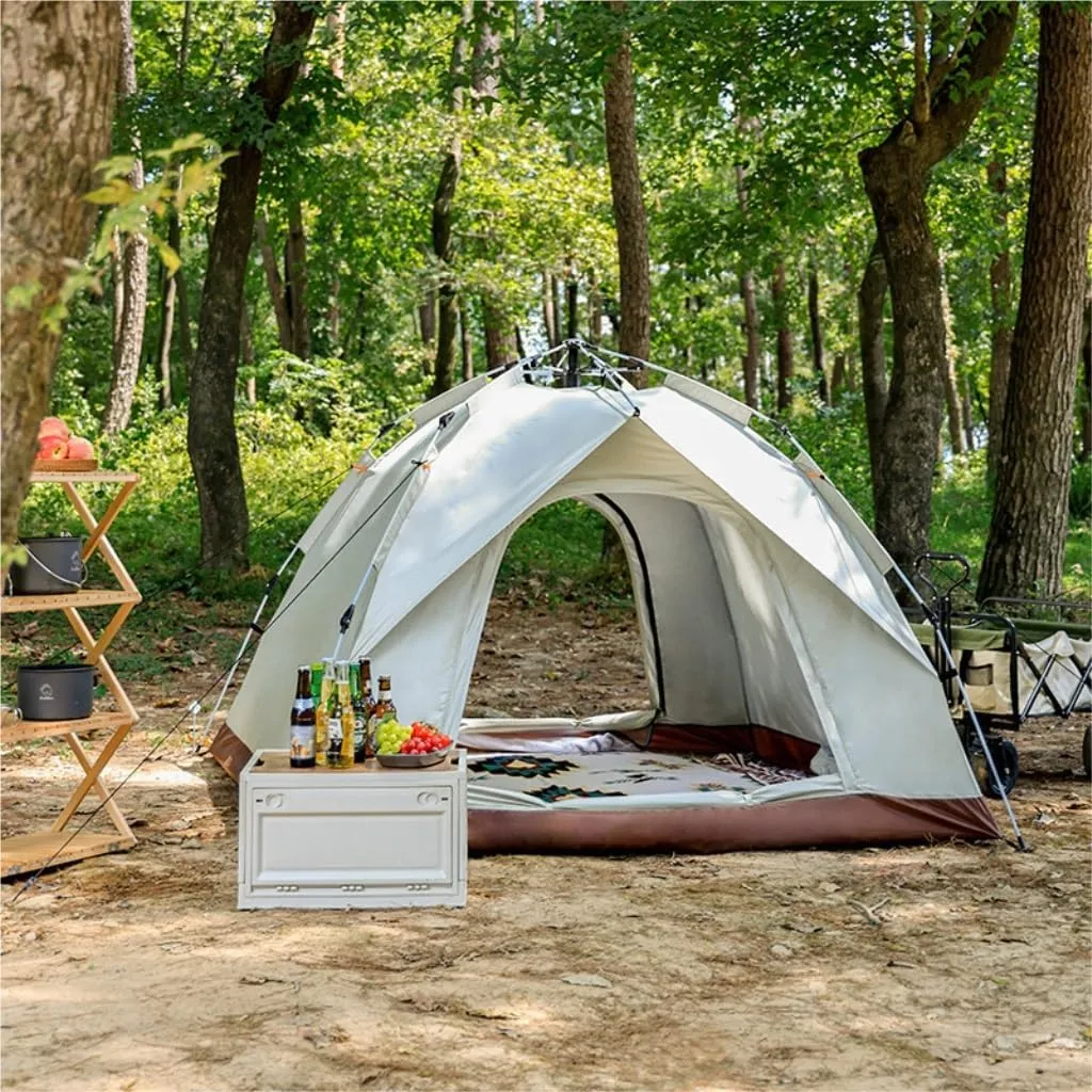 Spacious and Lightweight Outdoor Tent, Fully Automatic Quick-Opening Tent, Installation-Free Portable Double-Layer Camping Tent Outdoor Tent