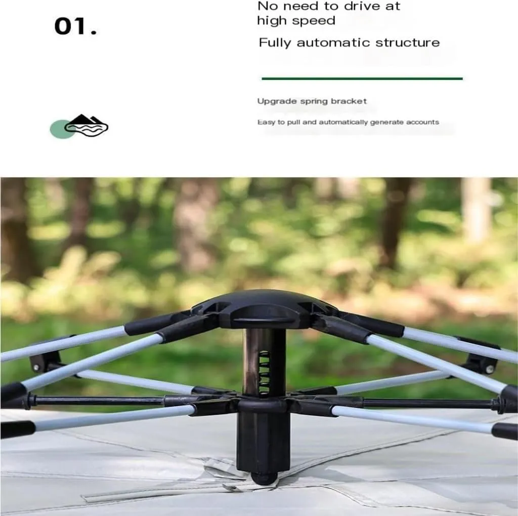 Spacious and Lightweight Outdoor Tent, Fully Automatic Quick-Opening Tent, Installation-Free Portable Double-Layer Camping Tent Outdoor Tent