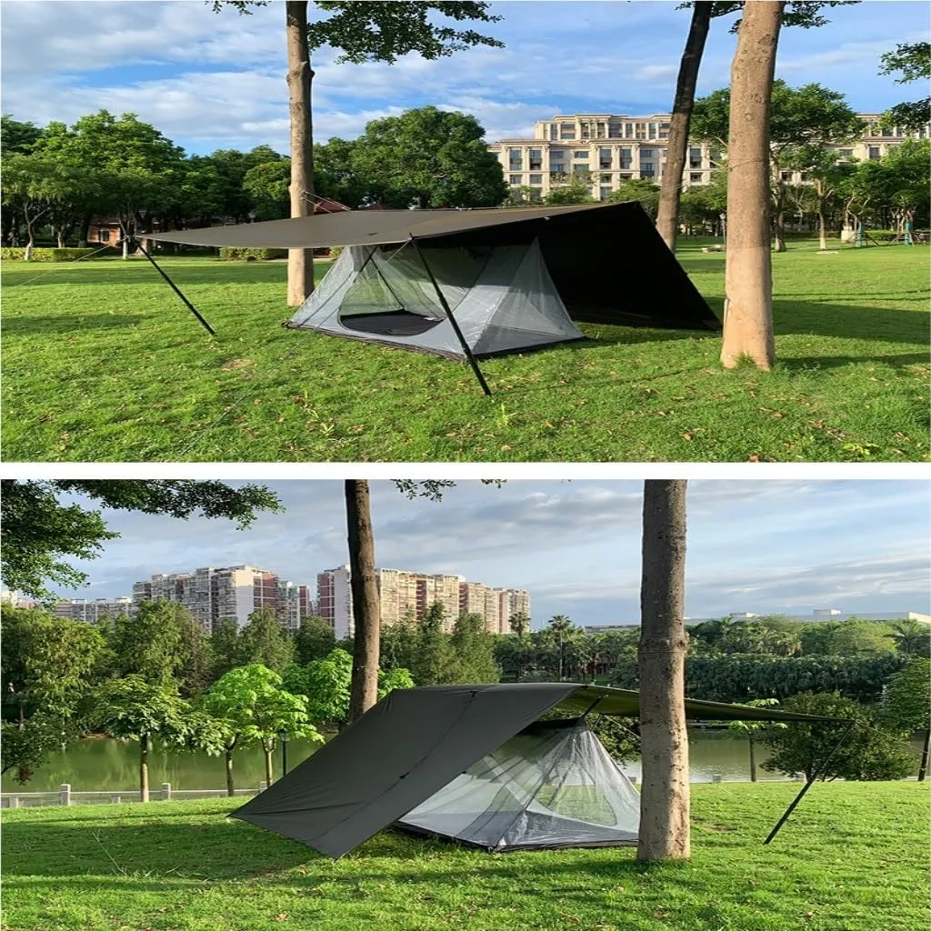 Spacious and Lightweight Portable Outdoor Rod-Free Anti-Mosquito Camping Mosquito Net Shelter Tent Inner Tent Camping Equipment Outdoor Tent