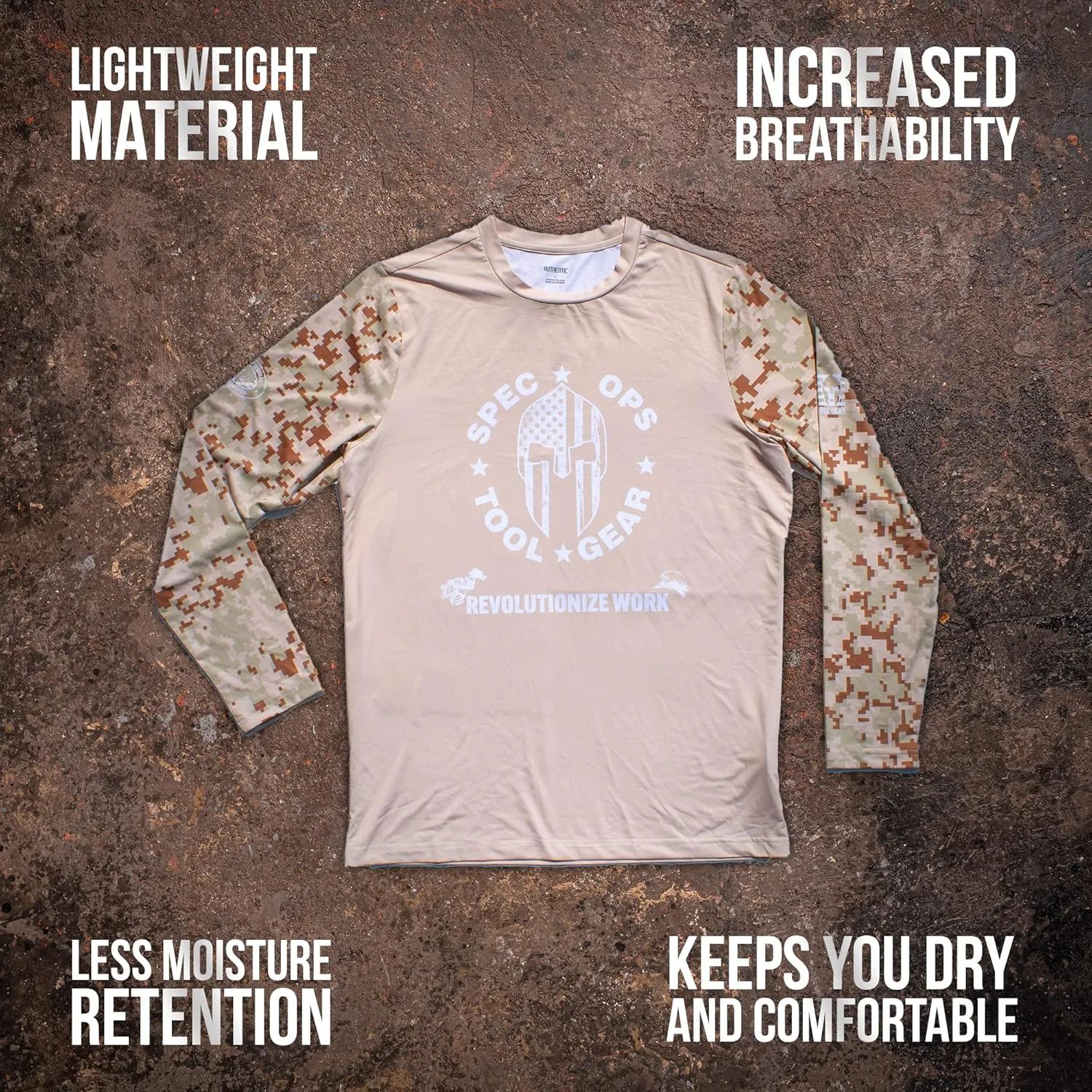 Spec Ops Tool Gear Tactical Construction T-Shirt for Men, Great for Working & Outdoor Activities