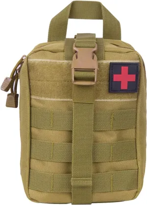 Sportmusies Tactical First Aid Kit Pouch Molle Attachment Medical Kit Utility Pouch