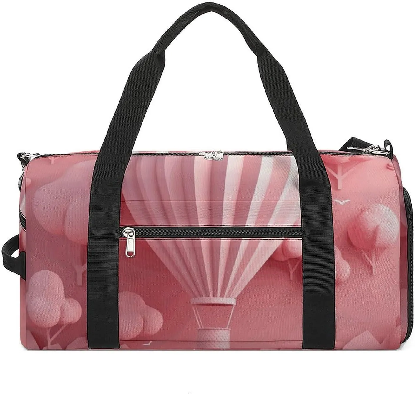 Sports Gym Bag for Women Men with Shoe And Wet Compartment Travel Duffel Bag Hot Air Balloon Floating Weekender Bag Carry on Overnight Bag for Swimming Fitness Workout Sport Duffle Bag, style-7