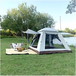 Sports Pod Pop Up Tent 4 People Waterproof,Three Seconds to Open Large Tents for Camping for Family Firm and Stable Tent Pop Up for Hiking Camping