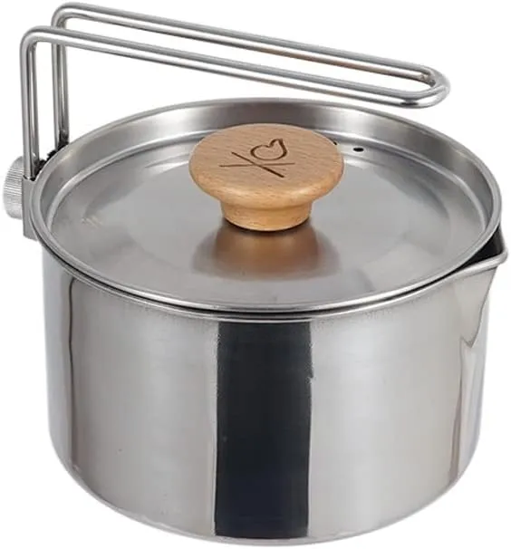 Stainless Steel Kettle Outdoor Camping Portable Mountaineering Trekking oking Tool Travel Hiking okware Equipment