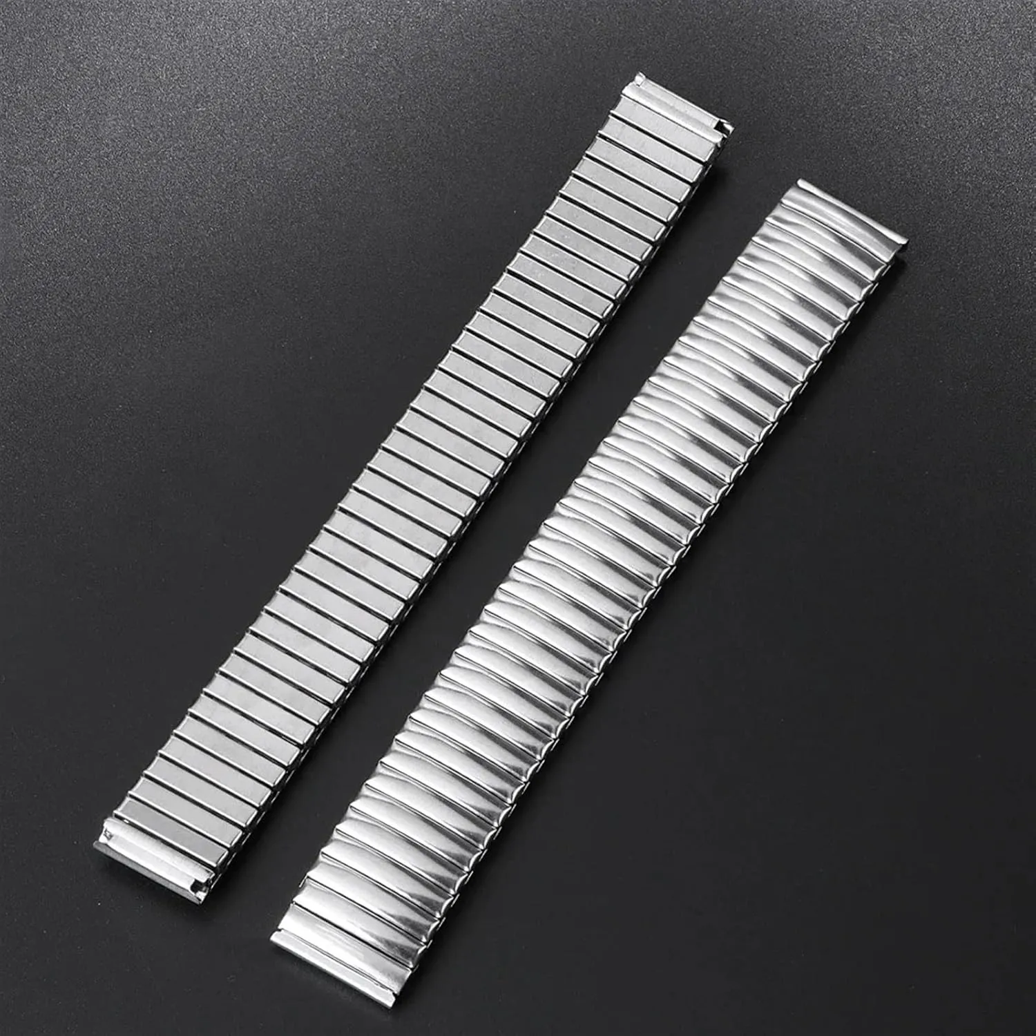 Stainless Steel Metal Extension Bracelet 18mm 20mm 22mm Universal Suitable for Smart Watch Quartz Watch Strap Stainless Steel Elastic Strap