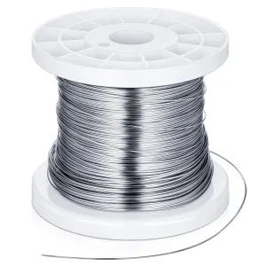 Stainless Steel Safety Wire. 032, 541ft / 165m 304 Steel Twist Bailing Picture Hanging Wire Rope Metal Lock Tie Security Cable for Repairing Motorcycles Dirt Bike Grip Tie Thing for Home Workshop