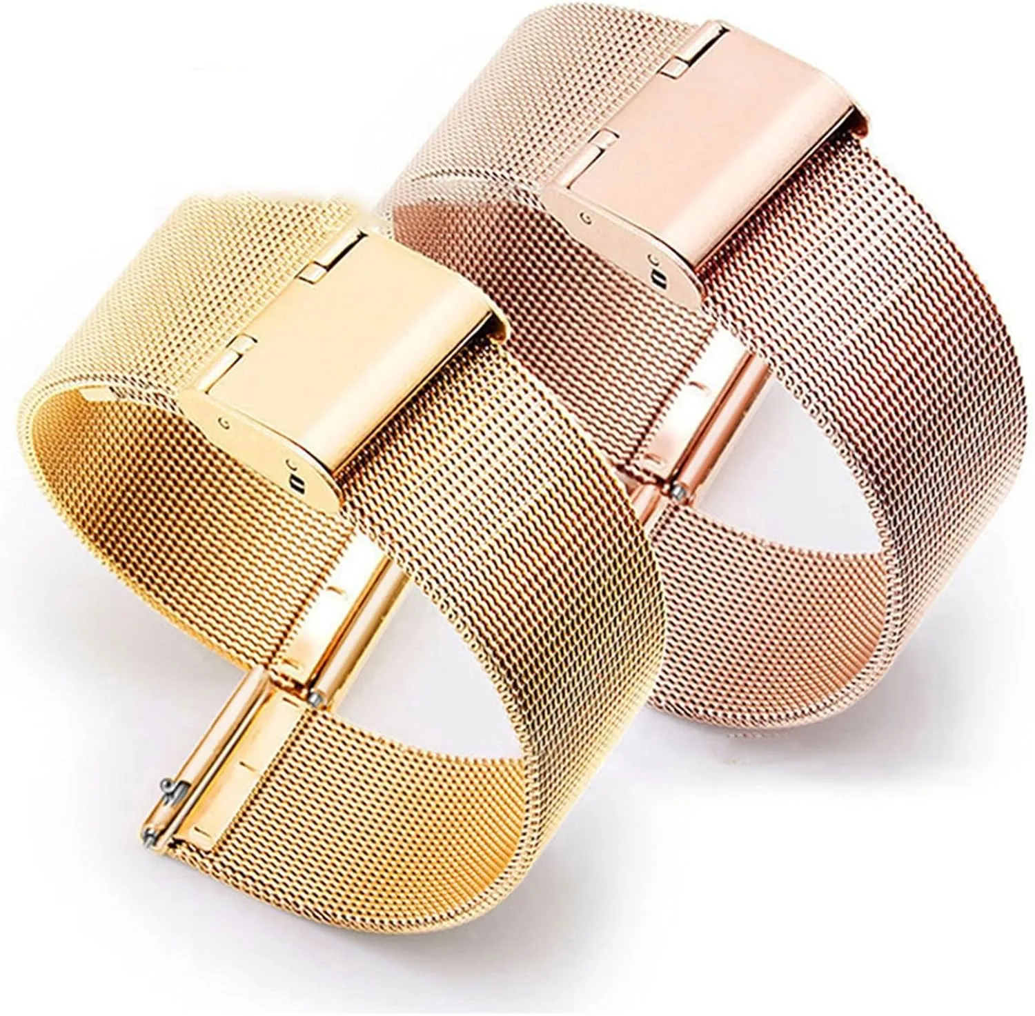 Stainless Steel Woven Mesh Watch Band Universal Quick Release Metal Strap