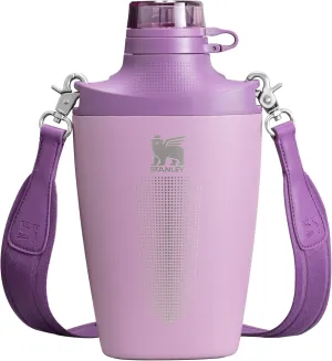 Stanley Cross Bottle 23 oz | Travel Water Bottle with Jacquard Strap | Leakproof Tritan Lid with Removable Straw | Insulated Stainless Steel | BPA-Free | Lilac