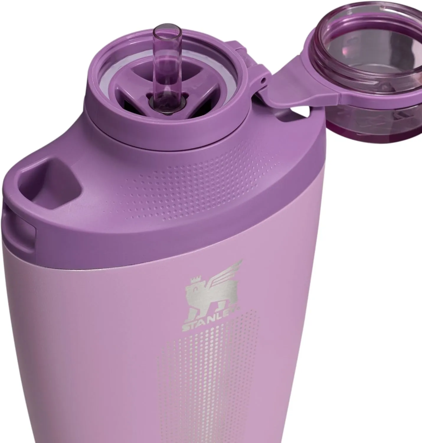 Stanley Cross Bottle 23 oz | Travel Water Bottle with Jacquard Strap | Leakproof Tritan Lid with Removable Straw | Insulated Stainless Steel | BPA-Free | Lilac