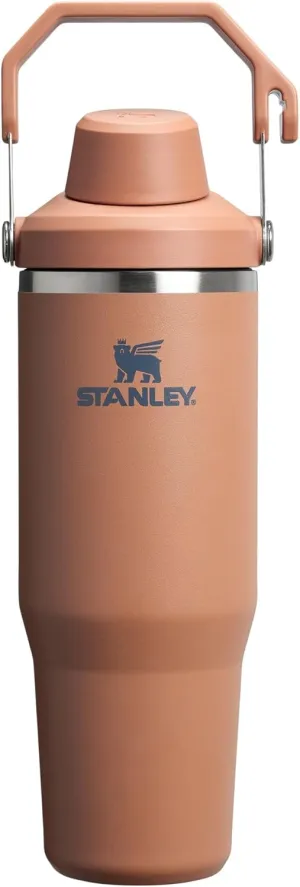 Stanley IceFlow 2.0 Fast Flow Tumbler with Handle 30 oz | Twist On Angled Spout Lid | Leakproof Water Bottle | Insulated Stainless Steel | BPA-Free | Toast