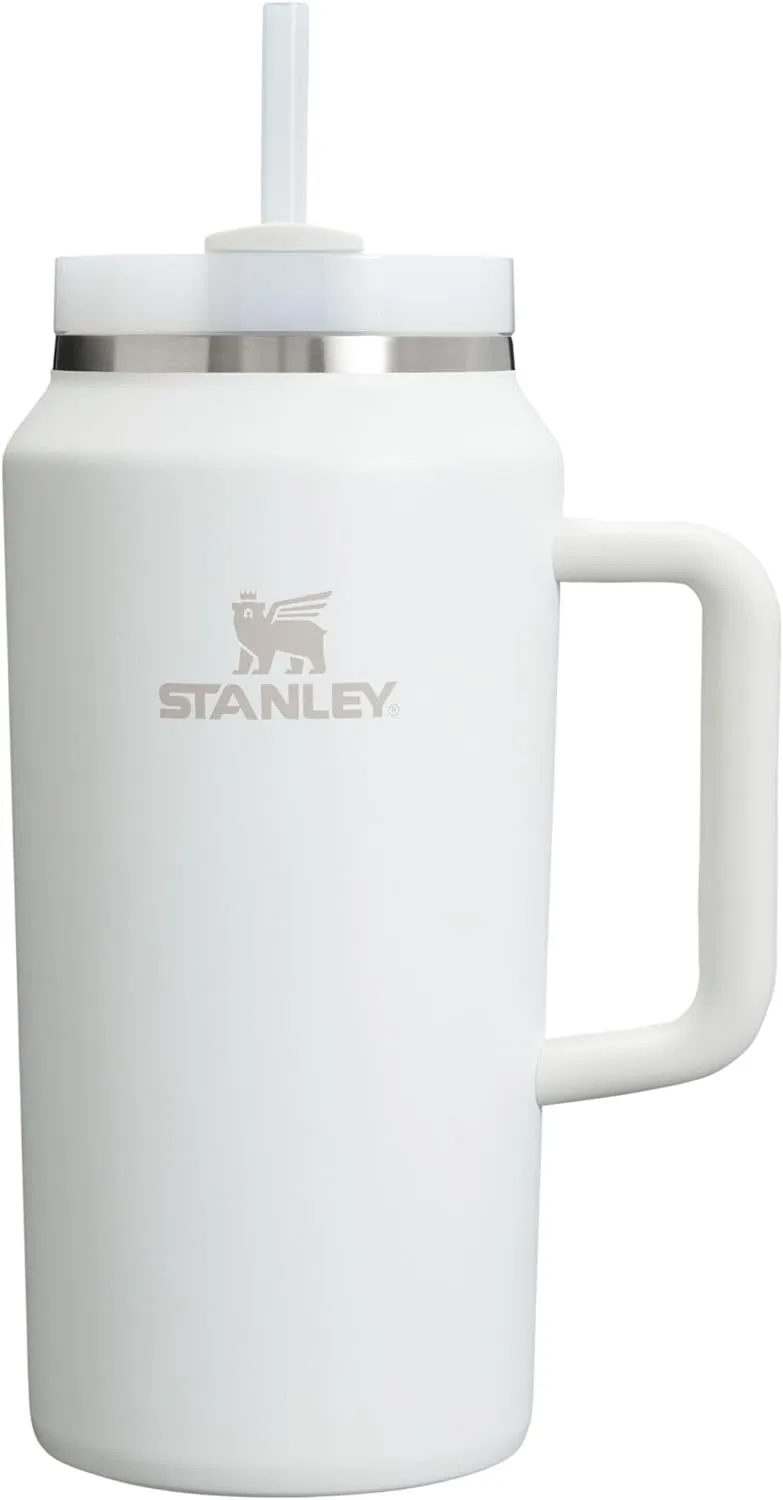 Stanley Quencher H2.0 Tumbler with Handle & Straw 64 oz | Flowstate 3-Position Lid | Large Capacity for Travel & Sports | Insulated Stainless Steel Cup | BPA-Free | Frost