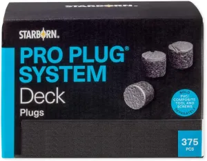 Starborn Pro Plug System Rope Swing PVC Composite Deck Boards, Covers 100 Sq Ft Includes Plugs Only