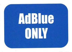 STICKER ADBLUE ONLY 125MM X 90MM