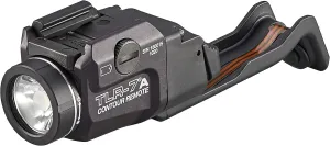 Streamlight 69428 TLR-7 X 500-Lumen Rail Mounted Tactical Light with Integrated Contour Remote Switch Exclusively for Glock Gen 4/Gen 5 models only, includes Mounting Key, and CR123A Battery, Black