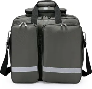 Suitable for EMT, EMS, Paramedic Wheeled Medical Trolley Bag Professional First Aid Bag with Internal Dividers, Large Capacity Portable Outdoor Waterproof Emergency First Responder Trauma Bag.,B(C)