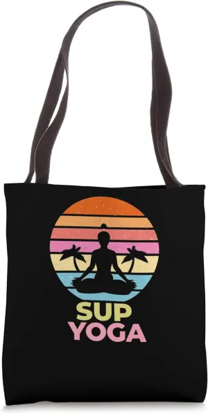 SUP yoga Buoyant pretzel Paddleboard yogi SUP yoga Tote Bag