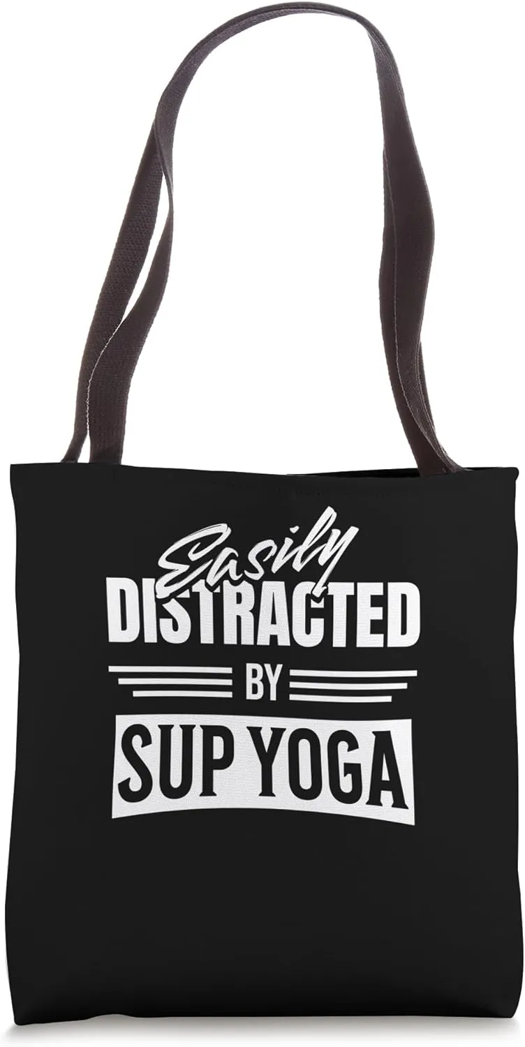SUP yoga Buoyant pretzel Paddleboard yogi SUP yoga Tote Bag