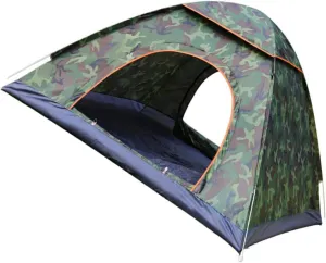 SUPVOX 3-4 Person Full Automatic Tent for Hiking Quick Opening Waterproof Windproof 8 Stake 4 Guy Ropes 1 Roof Cover
