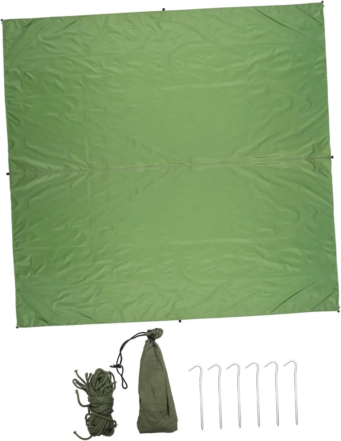 SUPVOX Camping Sunshade Waterproof Canvas Tent 3-4 Person Beach Tent Tarp Cover Portable Outdoor Shelter