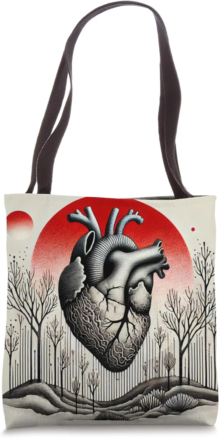 Surreal heart Tote Bag