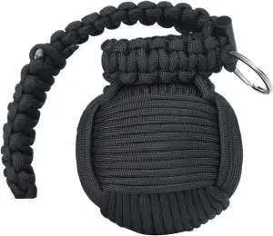 Survival Kit Paracord Grenade The #1 Best 48 Tool Emergency kit (Black)
